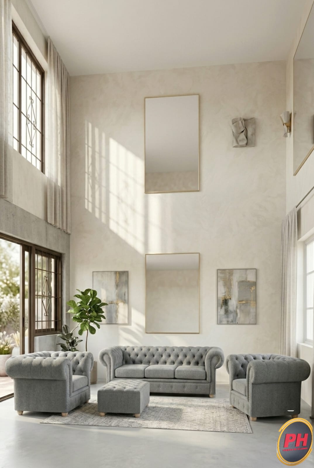 Sofa CHESTER + 2 sofas individuales y 1 camastro