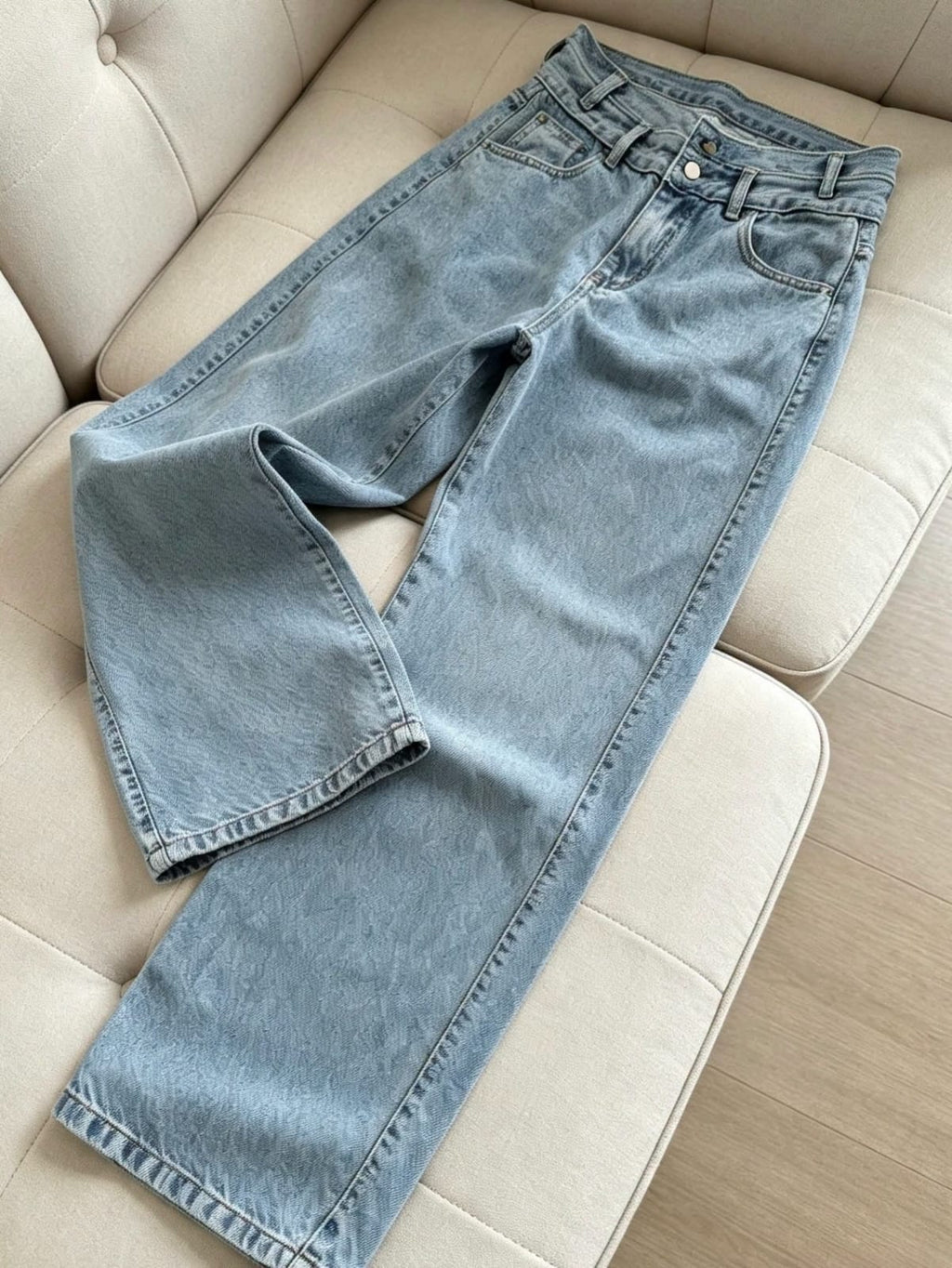 Wide jean doble cintura